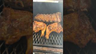 Beef back ribs and leg quarters on the Chud Box [upl. by Ayotas187]