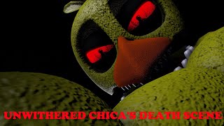 SFM FNaF Unwithered Chicas Death Scene [upl. by Ihana]