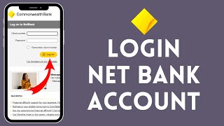 Commbank Internet Banking Login How to Sign in to Commonwealth Online Banking Account 2024 [upl. by Ekalb]