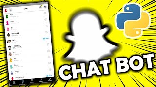 Send messages automatically on Snapchat using python snapchatbot [upl. by Brodie]