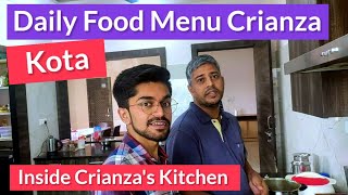 Crianza kota hostel food Menu  Allen kota coaching Vibrant institute kota mess food kota [upl. by Gardy213]