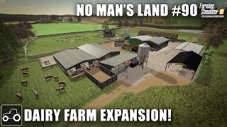 Expanding The Dairy Farm amp Spreading Digestate  No Mans Land 90 Farming Simulator 19 Timelapse [upl. by Keese]