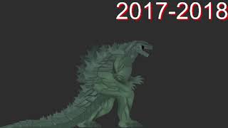 The evolution of Godzilla remastered 19542023 [upl. by Alarise376]