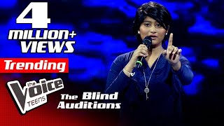 Erandi Heshani  Egodaha Yanno එ‍ගො‍ඩ‍හ යන්‍‍නෝ  Blind Auditions  The Voice Teens Sri Lanka [upl. by Tahmosh472]