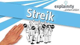 Streik einfach erklärt explainity® Erklärvideo [upl. by Abbie]