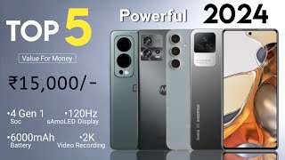 Top 5 Mobile Phones Under 15000 in February 2024  5G  6000mAh 120Hz 2K  Phone Under 15000 [upl. by Lectra897]