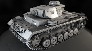 3ds Max Tutorial Modeling a HighResolution Tank in 3ds Max [upl. by Lianna844]