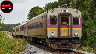 MBTA ‘South Coast Rail’ PTC Test Train on the Fall River Secondary  ALMTrains [upl. by Sabina]