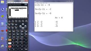 HP 50g Resolvendo Sistemas Equações Lineares [upl. by Haskins]