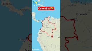 colombia 🇨🇴 viral map ytshorts trending shortviral [upl. by Novihs]