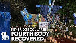 Key Bridge collapse Fourth victims body recovered [upl. by Aire]