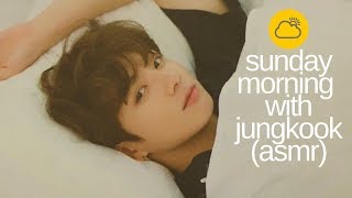 ☾ BTS ASMR sunday morning with jungkook  soft talking amp kissing coffee brewing amp cooking sounds [upl. by Ohcamac387]