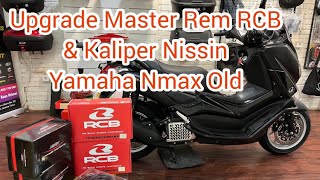 Upgrade Rem Nmax old dengan master RCB S1 kaliper Nissin Samurai amp selang Rem HEL [upl. by Nac885]