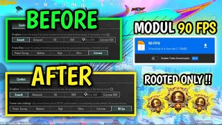 ROOT ONLY🔥MODUL 90 FPS PUBG MOBILE SUPPORT ALL DEVICE 90Hz KE ATAS 🥶 PUBG MOBILE BGMI [upl. by Ibloc315]