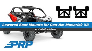 CanAm X3 Seat Install With Lowered Mount [upl. by Aivekal]