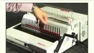 RENZ Binding Machine  Combi E Electric Comb  DBC Group Ireland [upl. by Lathan]