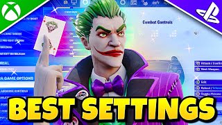 BEST Controller SETTINGS  Sensitivity for Console Players Fortnite Settings Tutorial [upl. by Kawasaki]