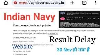 Indian Navy SSR MR Bharti Result Delay  Website Error  Mail Reply Official  Expectations [upl. by Kcirdneked591]