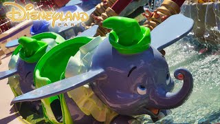 4K Dumbo the Flying Elephant  Disneyland Paris [upl. by Kellsie]