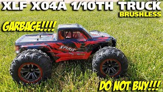 XLF X04a Brushless RC Truck Review [upl. by Kcirednek]