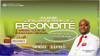 JOURNEE DALLIANCE POUR LA FECONDITE CULTE SPECIAL DE COMMUNION  13082023  2eme culte [upl. by Filler]