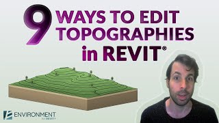 9 Ways to Edit Topographies in Revit®  Environment for Revit® TUTORIAL [upl. by Neale166]