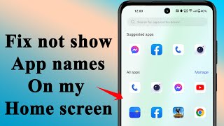 How to fix app names not showing on the home screen of Android [upl. by Aivull972]