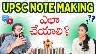 Avoid These Common Mistakes in UPSC Notes At All Costs  IAS Short Notes  Telugu  Civil Services [upl. by Lorri680]