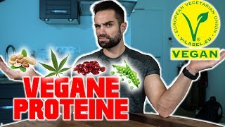 DIE BESTEN VEGANEN PROTEINE  MUSKELAUFBAU [upl. by Ruelle]