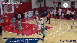 BasquetEnUGEWeb​​  Torneo Federal  LA RIOJA BASKET LR 69 vs JACHAL B C SJ 83  AGENCIA UGE [upl. by Jdavie]