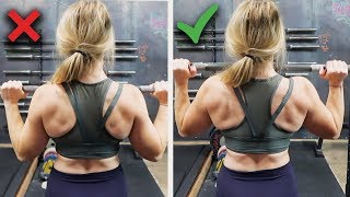 FIX YOUR OVERHEAD PRESS  MEGSQUATS [upl. by Valentino]