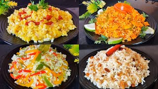 4 Recettes De Riz  Cuisine Marocaine 🇲🇦 Recettes à la Poêle Faciles Rapides 🔝👌 4 Rice Recipes [upl. by Nicolau138]