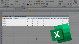 Cómo hacer una TABULACIÓN BIDIMENSIONAL en Excel distribución de frecuencias con dos variables [upl. by Nednil]