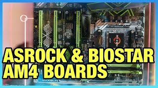 AM4 Ryzen Motherboards from ASRock amp Biostar X370 B350 [upl. by Caprice]