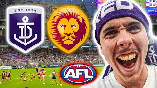 FLAGMANTLE IS BACK Fremantle v Brisbane Lions AFL Vlog 2024 [upl. by Pineda617]