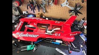 JJs CHopSHop FPV Nitro Hydroplane 1 quotThe Rip Downquot [upl. by Litha]