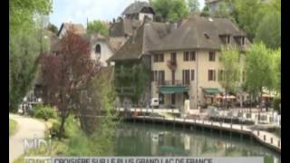 Reportage Midi en France  Croisiere sur le plus grand lac de France  AixlesBains [upl. by Sadowski]