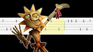 FNAF Security Breach  Daycare Theme Easy Ukulele Tabs Tutorial [upl. by Lehteb]