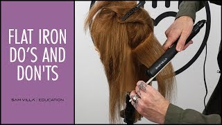 Flat Iron Dos and Donts  Straightening Your Hair THE RIGHT WAY [upl. by Alfonzo]