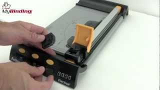 Fellowes Electron 120 12 Inch Rotary Trimmer Demo [upl. by Eecrad655]