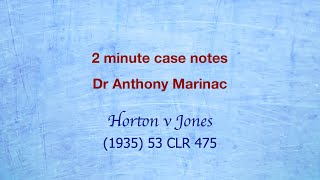 Horton v Jones Equity acts in personam [upl. by Ayram323]