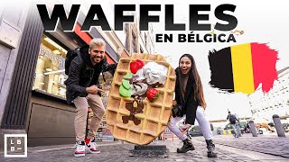 🇧🇪 Comiendo WAFFLES y GOFRES en BÉLGICA por primera vez  EUROPA 2022 🇪🇺 [upl. by Merlin]