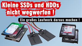 Alte SSDs und HDDs weiter verwenden  Windows 11 und 10 Raid in 5 Minuten kostenlos erstellen [upl. by Dalston]