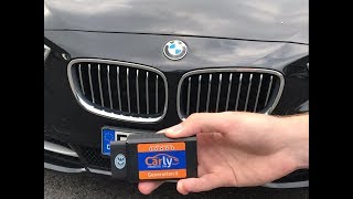 Carly OBD 2 AdapterApp für BMW Kodieren Fehler Diagnose Gebrauchtwagencheck [upl. by Ayota]