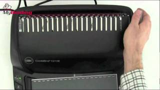 GBC CombBind C210E Comb Binding Machine Demo  18009444573 [upl. by Valiant]