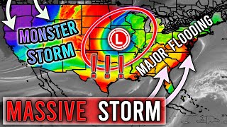 Upcoming MONSTER Storm Two Large Storms Major Snowstorms Flooding [upl. by Atnuahc67]