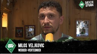 Milos Veljkovic über WerderBettwäsche einen möglichen Wechsel und TopPerformances beim Teamabend [upl. by Narayan844]