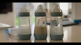 MAM ANTI COLIC BOTTLE REVIEW  SELF STERILIZING  Christine Keys [upl. by Apps249]