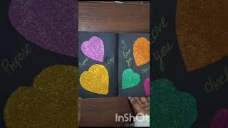 How to make a simple valentines day greeting cards craftideas Mussuartcraftandlifestyle [upl. by Julita]