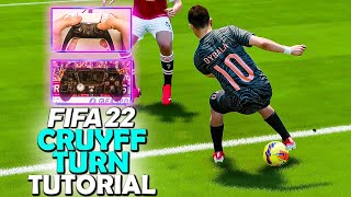 ONE of the BEST FAKE SHOT VARIATIONS in FIFA 22  FIFA 22 CRUYFF TURN TUTORIAL  FIFA 22 TUTORIAL [upl. by Keele]